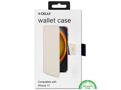 Wallet Case voor iPhone 17 &ndash; Elegante Bescherming in Beige