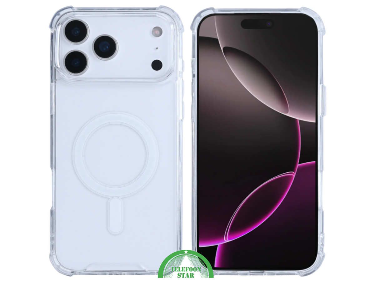 Transparant iPhone 17 Pro / Pro Max Hoesje met MagSafe &ndash; Sterke Backcover