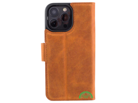 2-in-1 Luxe Bookcase Hoesje Bruin – Magnetisch iPhone Hoesje