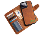 2-in-1 Luxe Bookcase Hoesje Bruin – Magnetisch iPhone Hoesje