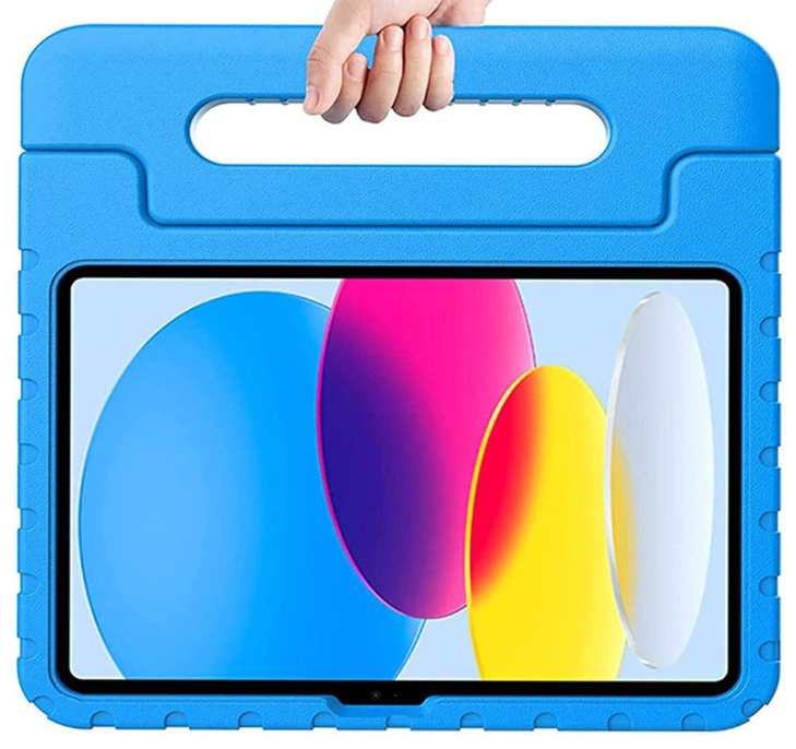 iPad 10.9 Kinderhoes Blauw – Shockproof Handvat