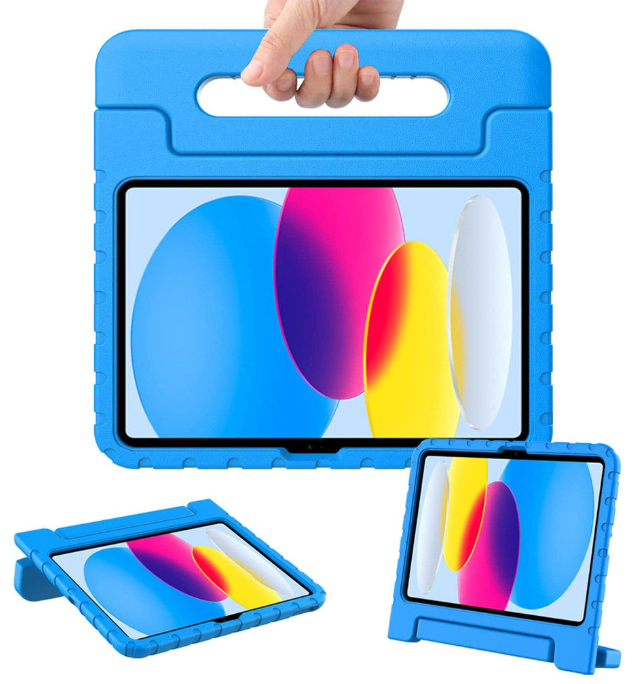 iPad 10.9 Kinderhoes Blauw &ndash; Shockproof Handvat