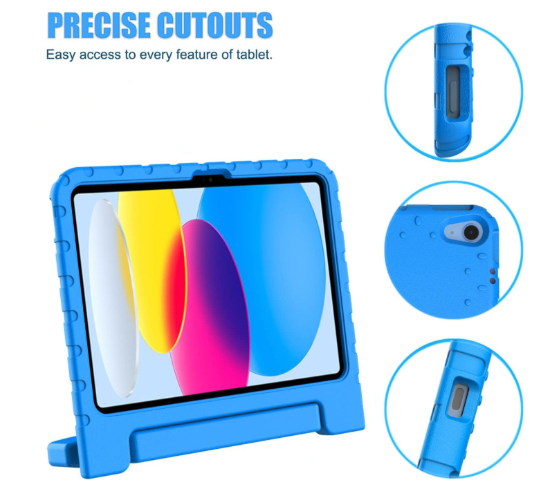 iPad 10.9 Kinderhoes Blauw &ndash; Shockproof Handvat