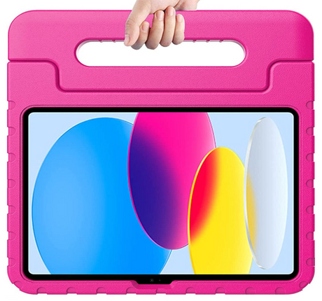 Stevige iPad Kids Hoes Blauw – met handvat en kickstand
