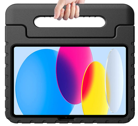 iPad 10th Gen Shockproof Hoes – Kids Edition Zwart