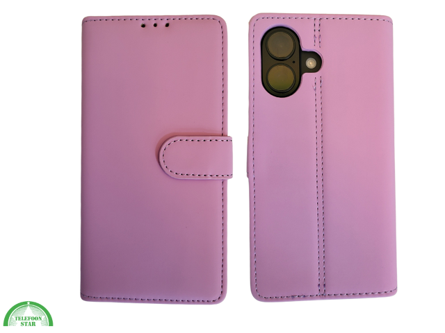 Boek case Roos Licht cover iPhone 16