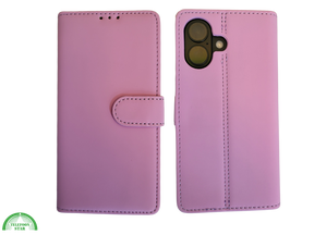 Boek case Roos Licht cover iPhone 16 Plus