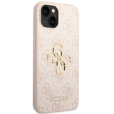 iPhone 15 Hardcase | Guess Gouden Logo | Backcover Roze