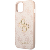 iPhone 15 Hardcase | Guess Gouden Logo | Backcover Roze