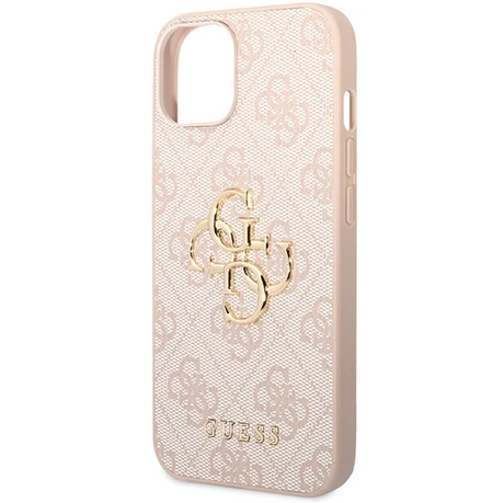 iPhone 15 Hardcase | Guess Gouden Logo | Backcover Roze