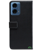 Bookcase Hoesje voor Motorola G06 Zwart met Magnetische Sluiting