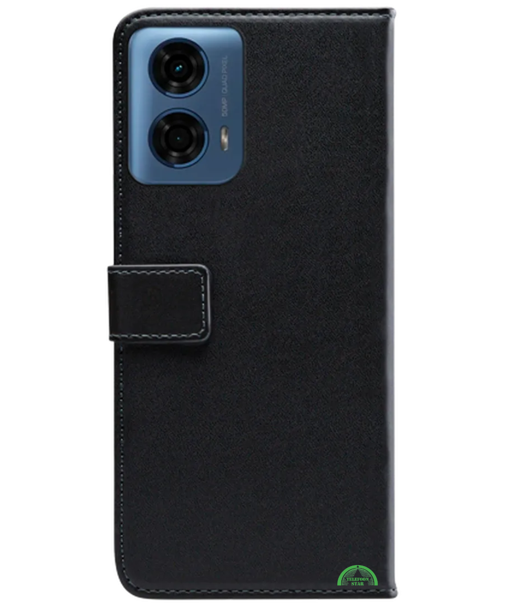 Bookcase Hoesje voor Motorola Moto G85 Zwart met Magnetische Sluiting