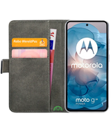 Bookcase Hoesje voor Motorola G06 Zwart met Magnetische Sluiting
