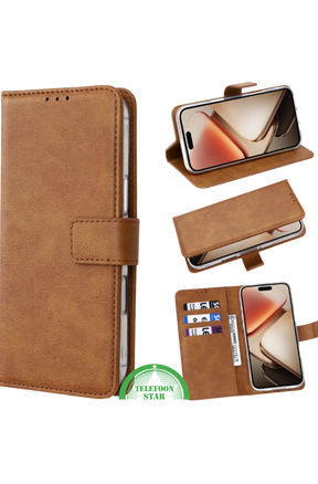 Hoesje voor Motorola G56 Wallet Bookcase Bruin