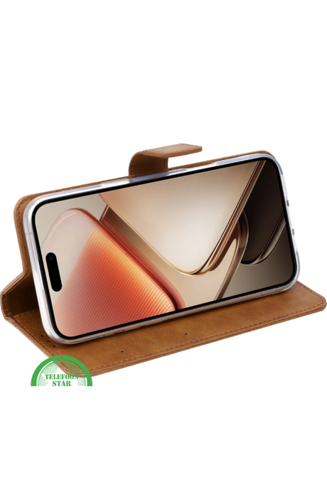 Hoesje voor Motorola G56 Wallet Bookcase Bruin