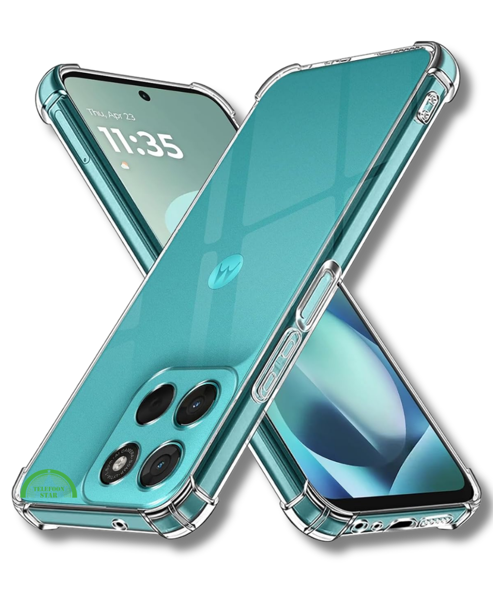 Hoesje voor Motorola Moto G57 Transparant Anti-Shock
