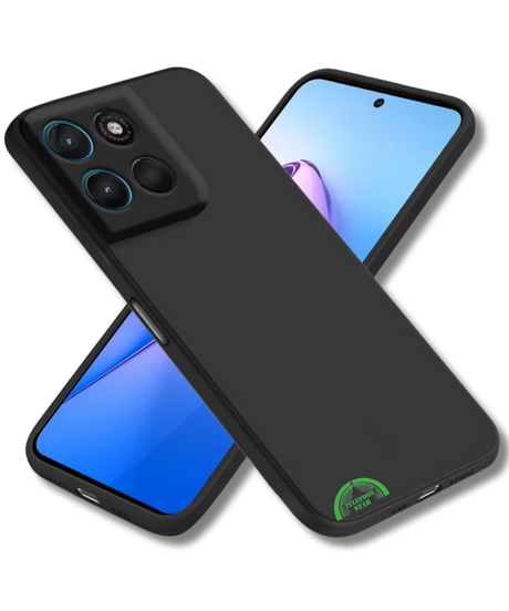 Hoesje voor Motorola Moto G57 Zwart Siliconen