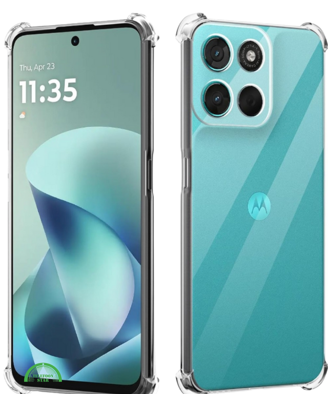 Hoesje voor Motorola Moto G57 Power Transparant Anti-Shock