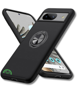 Hoesje voor Google Pixel 8 Zwart Anti-Drop Ring Armor
