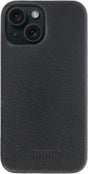 iPhone 15 Plus 100% Leer hoesje | Lederen Backcover | Minimalistisch | Zwart