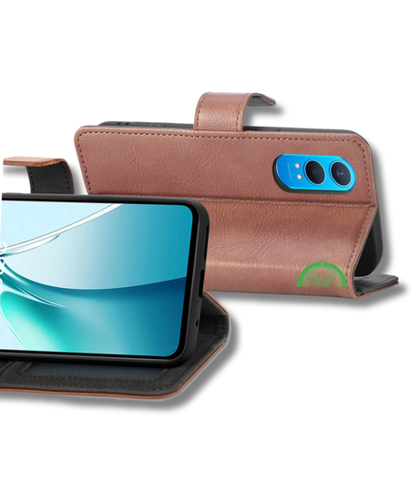 Bookcase Hoesje Bruin OnePlus Nord CE 4 Lite Stevig en comfortabel in de hand