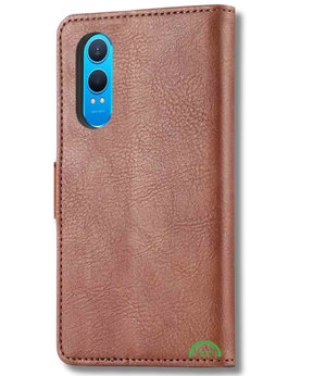 Bookcase Hoesje Bruin OnePlus Nord CE 4 Lite Stevig en comfortabel in de hand