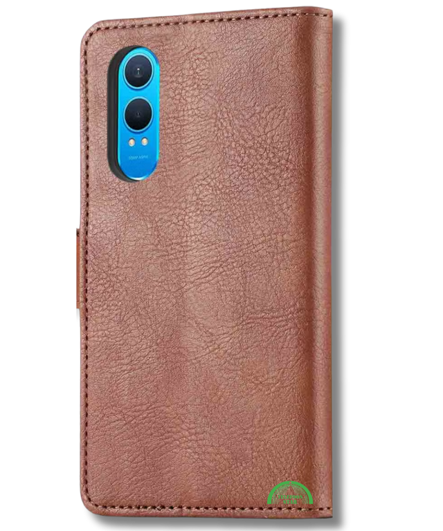 Bookcase Hoesje Bruin OnePlus Nord CE 4 Lite Stevig en comfortabel in de hand