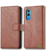 Bookcase Hoesje Bruin OnePlus Nord CE 4 Lite Stevig en comfortabel in de hand