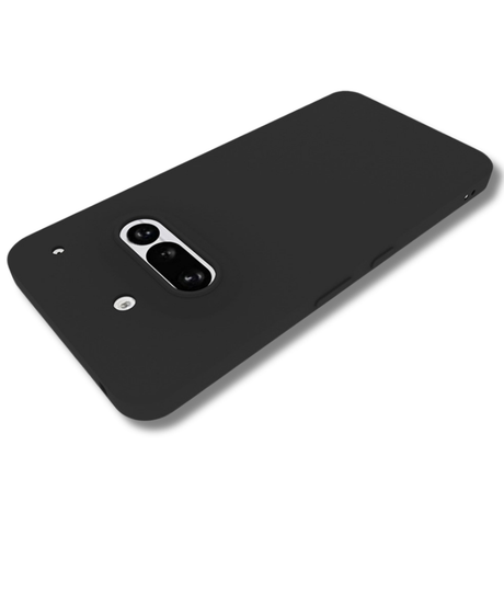 Nothing Phone 3a 5G Hoesje Matte Soft TPU Beschermhoes Zwart