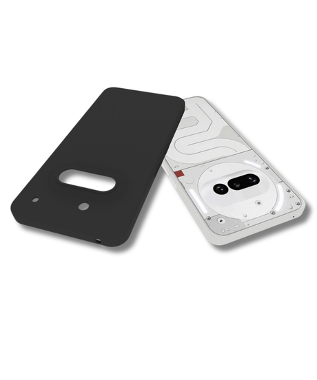 Nothing Phone 3a 5G Hoesje Matte Soft TPU Beschermhoes Zwart