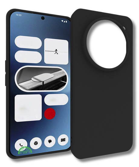 Nothing Phone 3a Pro Zwart Mat TPU Hoesje Minimalistisch, Elegant en Beschermend