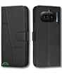 Nothing Phone 4a Zwart Wallet Hoesje met Standaardfunctie 360 graden volledige bescherming