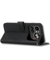 Nothing Phone 4a Pro Zwart Wallet Hoesje met Standaardfunctie 360 graden volledige bescherming
