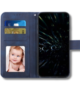 Nothing Phone 4a Pro Blauwe Bookcase Hoesje met Standaardfunctie 360 graden Dagelijks, zakelijk en privé