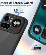 Nothing Phone 4a Pro MagSafe Hoesje Mat Zwart Transparant met Magnetische Ondersteuning