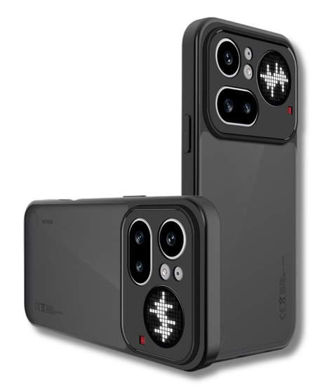 Nothing Phone 4a Pro MagSafe Hoesje Mat Zwart Transparant met Magnetische Ondersteuning