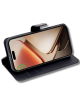 Hoesje voor OnePlus 15R Zwart Bookcase Kunstleer met Pasjeshouder
