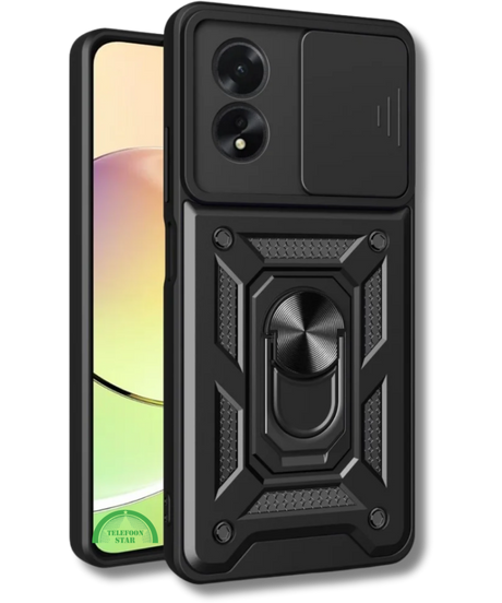 Hoesje voor Oppo A38 met Camera-Slider Kickstand