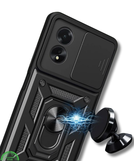 Hoesje voor Oppo A38 met Camera-Slider Kickstand