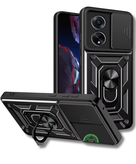 Hoesje voor Oppo A38 met Camera-Slider Kickstand