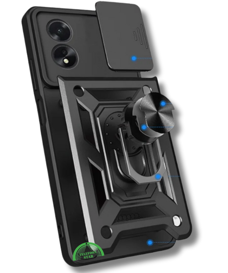 Hoesje voor Oppo A38 met Camera-Slider Kickstand