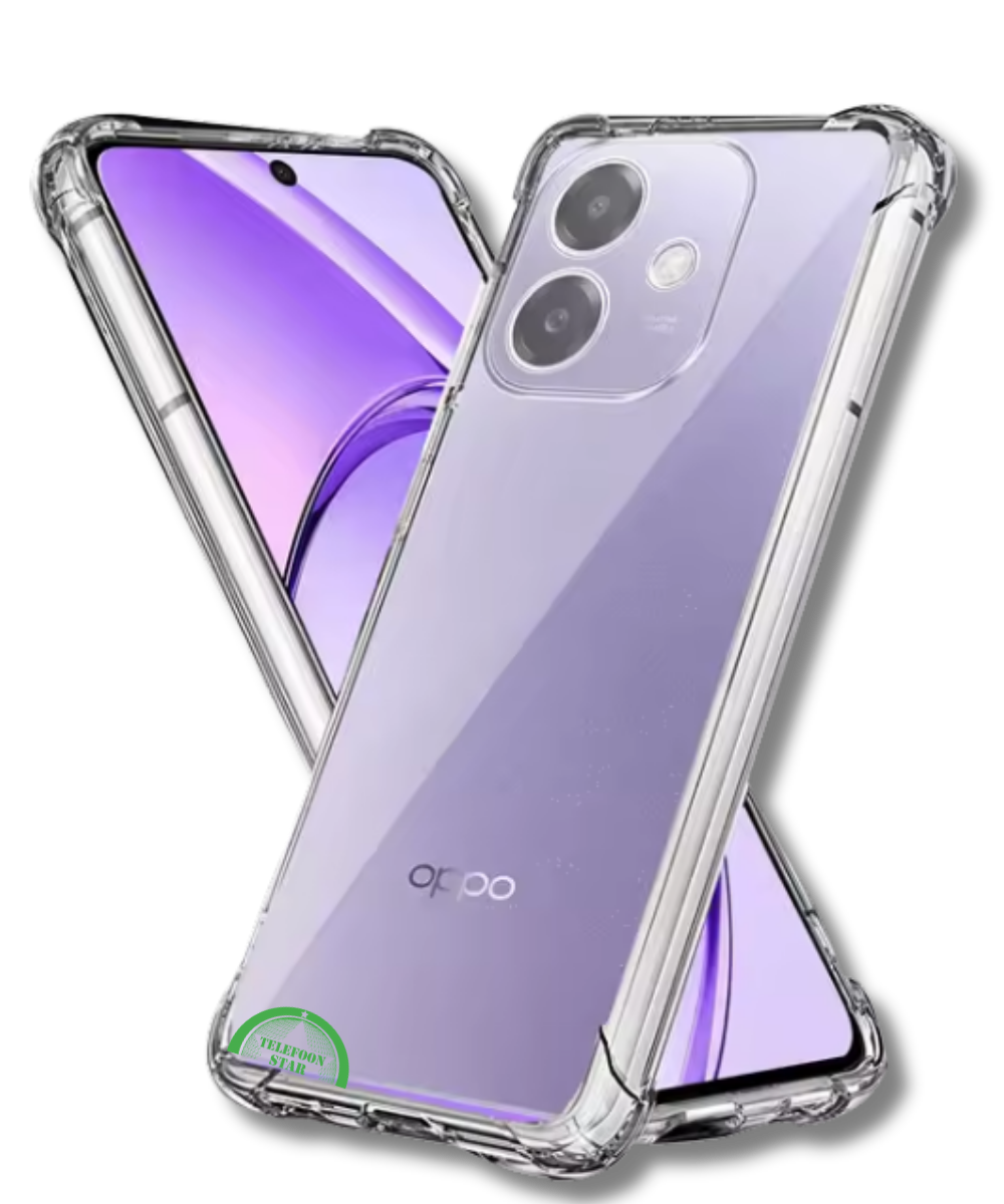Hoesje voor Oppo A3x 5G Antishock Case Hoogwaardige bescherming Transparant