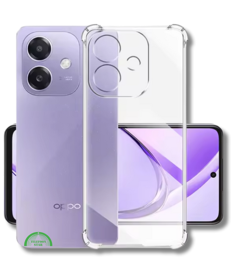 Hoesje voor Oppo A3x 5G Antishock Case Hoogwaardige bescherming Transparant