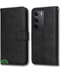 Hoesje voor Oppo A5 5G Zwart Bookcase Premium kunstleer volledig