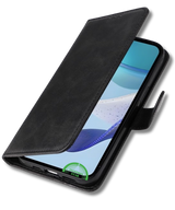 Hoesje voor Oppo A5 5G Zwart Bookcase Premium kunstleer volledig