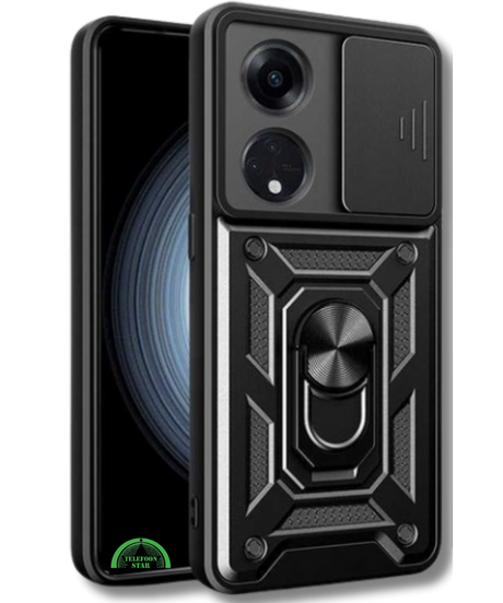 Hoesje voor Oppo A58 4G met Camera-Slider Kickstand