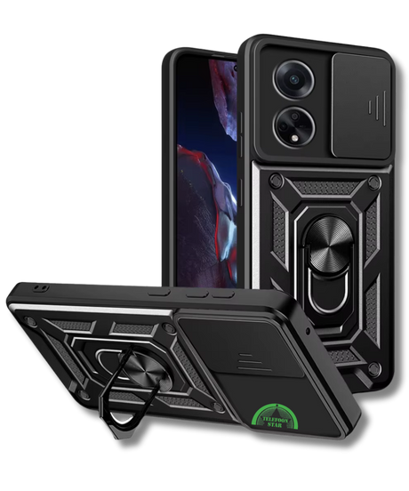 Hoesje voor Oppo A58 4G met Camera-Slider Kickstand