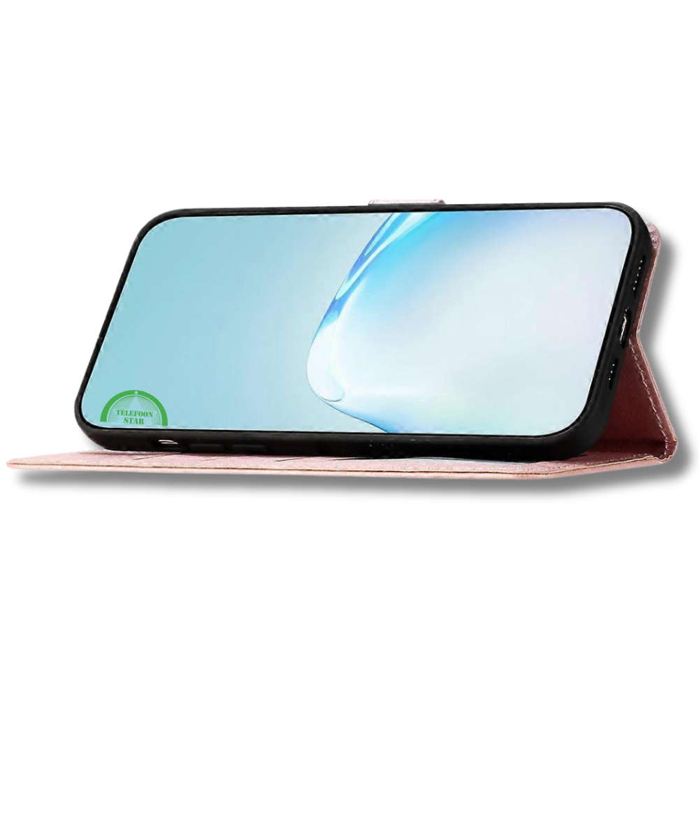 Bookcase Oppo A6 Pro Roze Stijlvolle Bescherming en strak