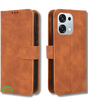 Bookcase Oppo A6 Pro Bruin Stijlvolle Bescherming en strak