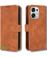 Bookcase Oppo A6 Pro Bruin Stijlvolle Bescherming en strak